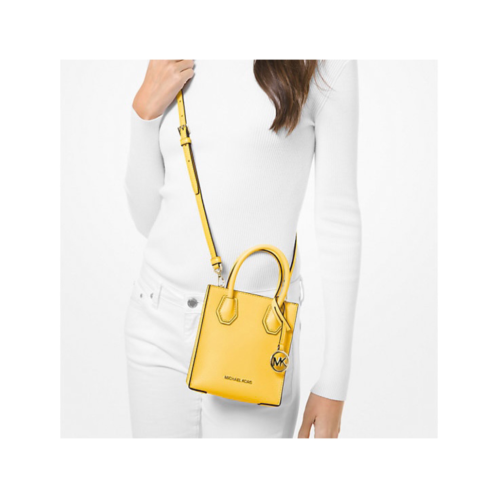 MK Mercer Extra-Small Pebbled Leather Crossbody Bag