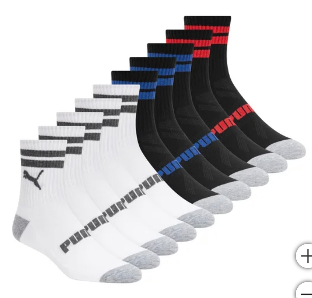 Puma Kids Socks,10-pair