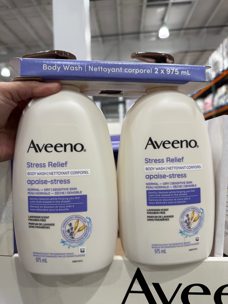 Aveeno Stress Relief Body Wash (2 X 975mL)
