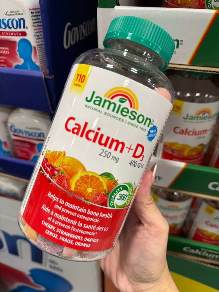 Jamieson Calcium + D3, 110 Gummies (ETA: Sept 2026)