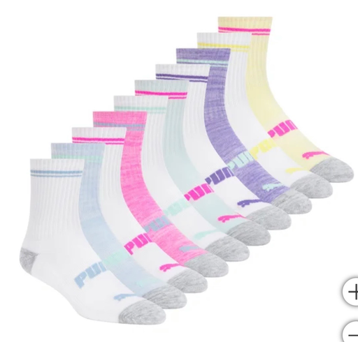 Puma Kids Socks,10-pair